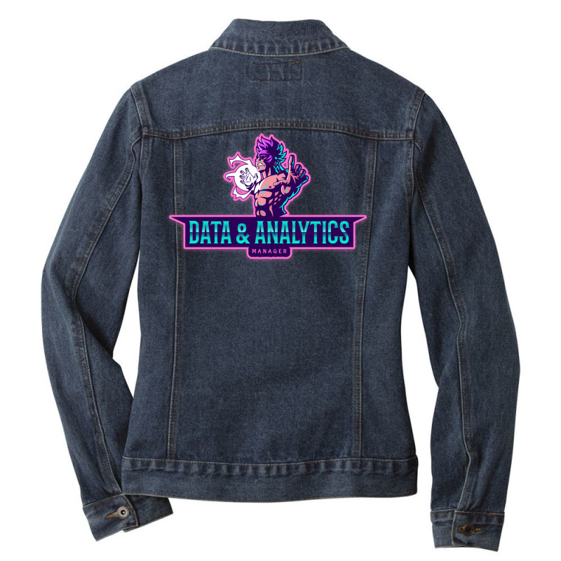 The Power Of A Data Analytics Manager Nostalgia Ladies Denim Jacket by veallekkera | Artistshot