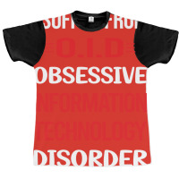 Funny Obsessive 01 Information Technology Red Graphic T-shirt | Artistshot