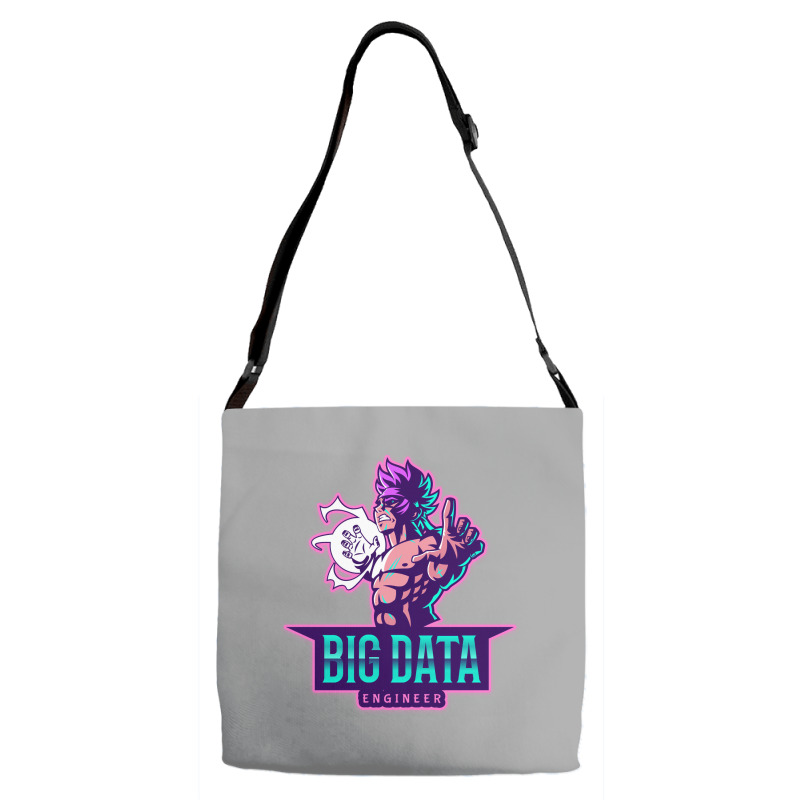 The Power Of A Big Data Engineer Aesthetic Adjustable Strap Totes | Artistshot