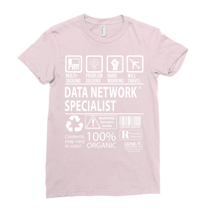 Data Network Specialist T  Multitasking Certified Ladies Fitted T-Shirt by saeitawiardy | Artistshot