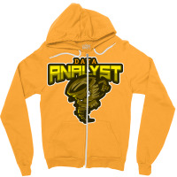 Furious Data Analyst Yellow Zipper Hoodie | Artistshot