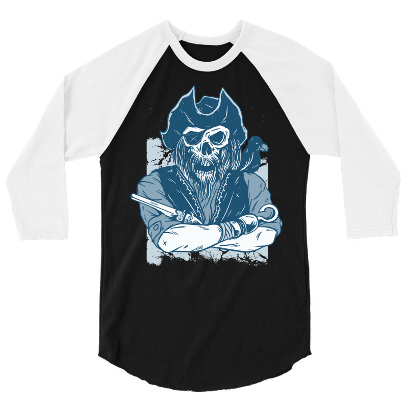 Scary Pirate Boy 3/4 Sleeve Shirt by bacsalgasmeyp | Artistshot