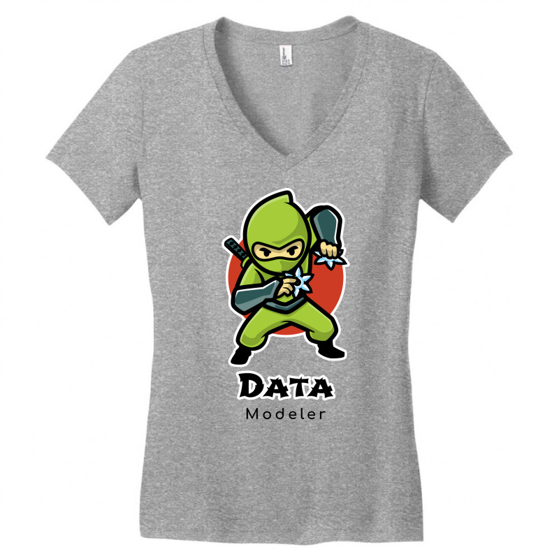 The Fast Data Modeler Yellow Women's V-Neck T-Shirt by asregdluboisf | Artistshot