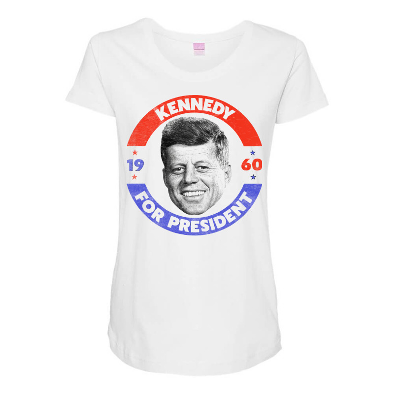 Kennedy For President Maternity Scoop Neck T-shirt by tonchibenaja | Artistshot