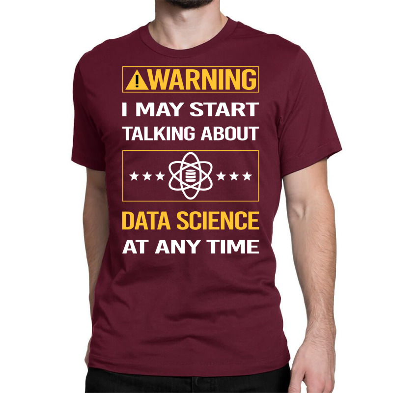 Funny Yellow Warning Data Science Nature Classic T-shirt by onkeimbomat | Artistshot