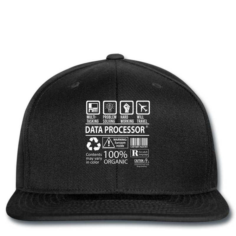 Data Processor T  Multitasking Certified Job Gift Printed hat by miazyroover4 | Artistshot