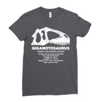 Giganotosaurus Fact Sheet Boy Ladies Fitted T-shirt | Artistshot