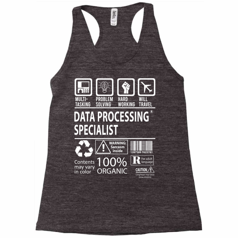 Data Processing Specialist T  Multitasking Certifi Racerback Tank by mykooantoneb | Artistshot