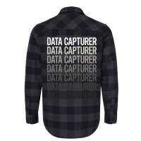 Gray Text Data Capturer Flannel Shirt | Artistshot