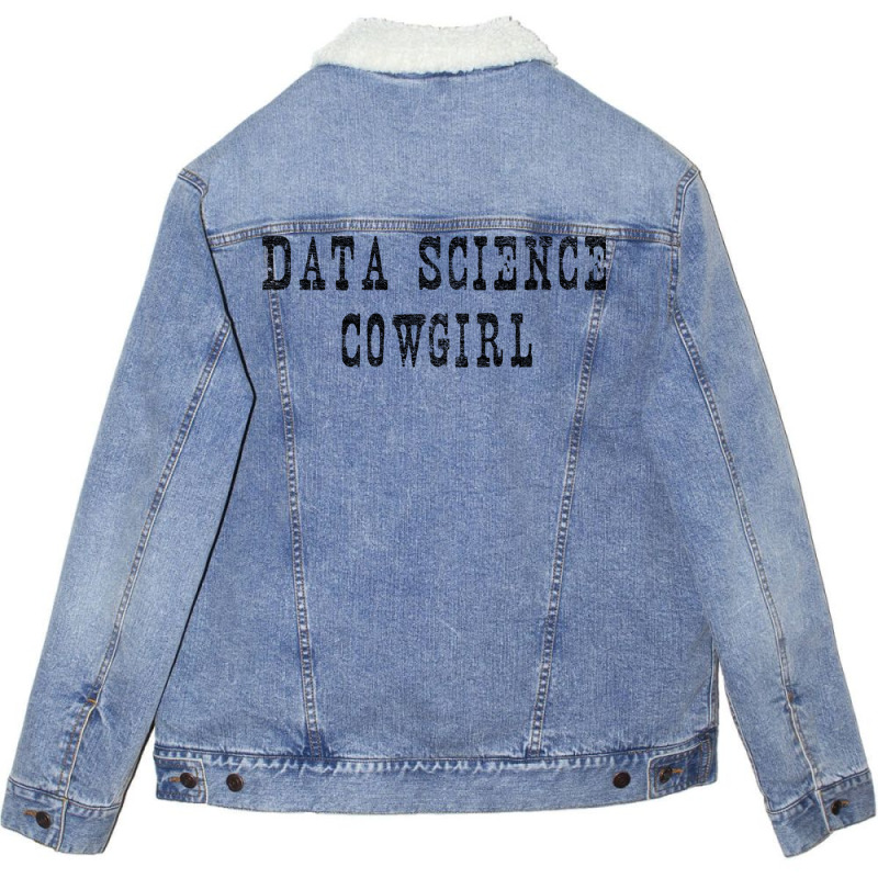 Data Science Cowgirl Green Unisex Sherpa-lined Denim Jacket | Artistshot