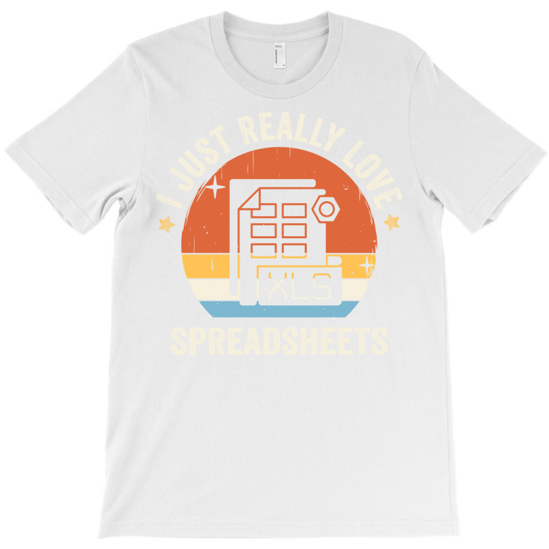 I Just Really Love Spreadsheets 80s Retro Vintage T-shirt | Artistshot