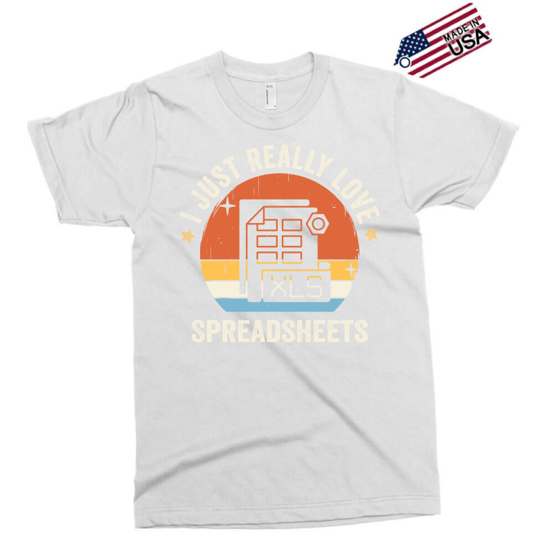 I Just Really Love Spreadsheets 80s Retro Vintage Exclusive T-shirt | Artistshot