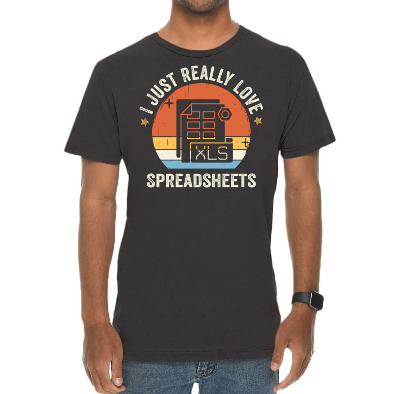 I Just Really Love Spreadsheets 80s Retro Vintage Vintage T-shirt | Artistshot