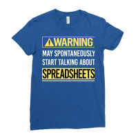 Warning About Spreadsheet Spreadsheets Cool Ladies Fitted T-shirt | Artistshot