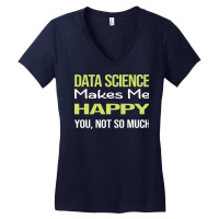 Funny Happy Data Science Retro Women's V-neck T-shirt | Artistshot