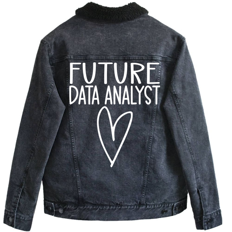 Future Data Analyst Gift Unisex Sherpa-lined Denim Jacket | Artistshot