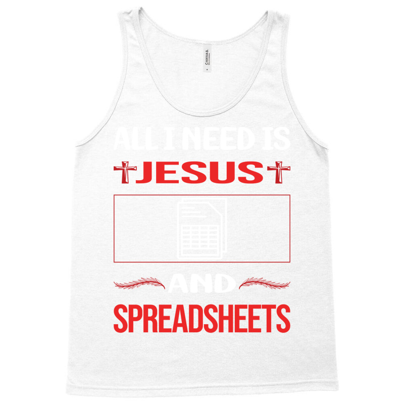 Funny Jesus Spreadsheet Spreadsheets Girl Tank Top | Artistshot