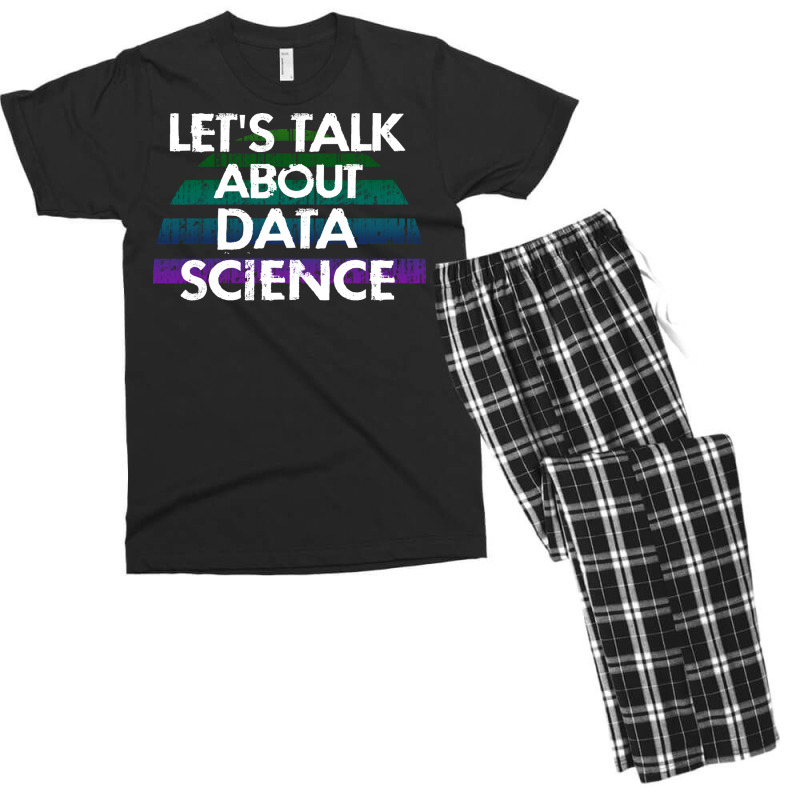 Lets Talk About Data Science Data Analysis Funny Q Men's T-shirt Pajama Set | Artistshot