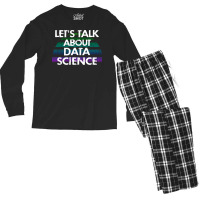 Lets Talk About Data Science Data Analysis Funny Q Men's Long Sleeve Pajama Set | Artistshot