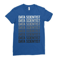 Gray Text Data Scientist Ladies Fitted T-shirt | Artistshot