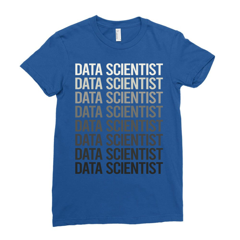 Gray Text Data Scientist Ladies Fitted T-Shirt by saeitawiardy | Artistshot