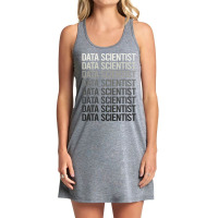 Gray Text Data Scientist Tank Dress | Artistshot