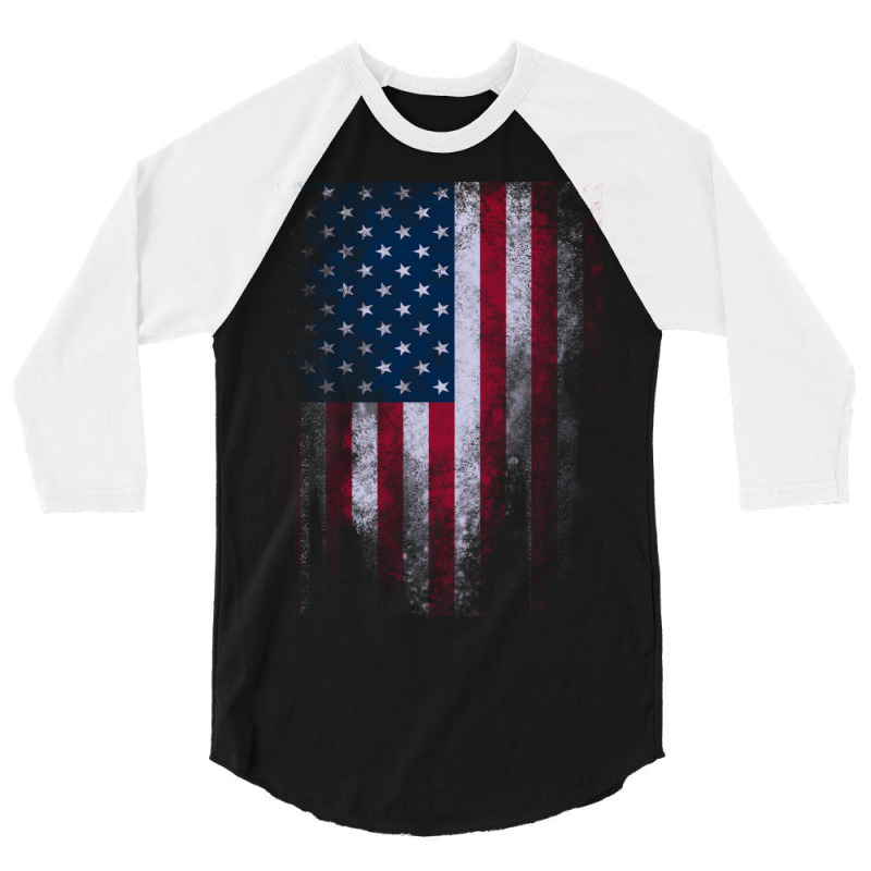 Usa America Flag 3/4 Sleeve Shirt | Artistshot