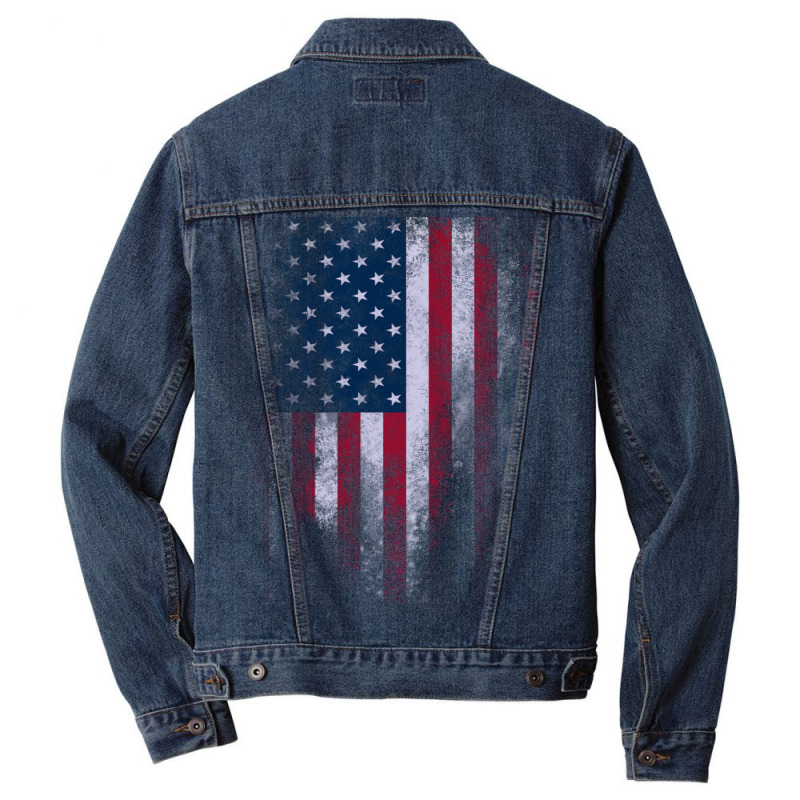 Usa America Flag Men Denim Jacket | Artistshot