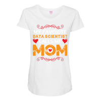 My Favorite Data Scientist Calls Me Mom Funny Retr Maternity Scoop Neck T-shirt | Artistshot