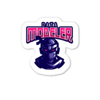 Ninja Data Modeler Hipster Sticker | Artistshot