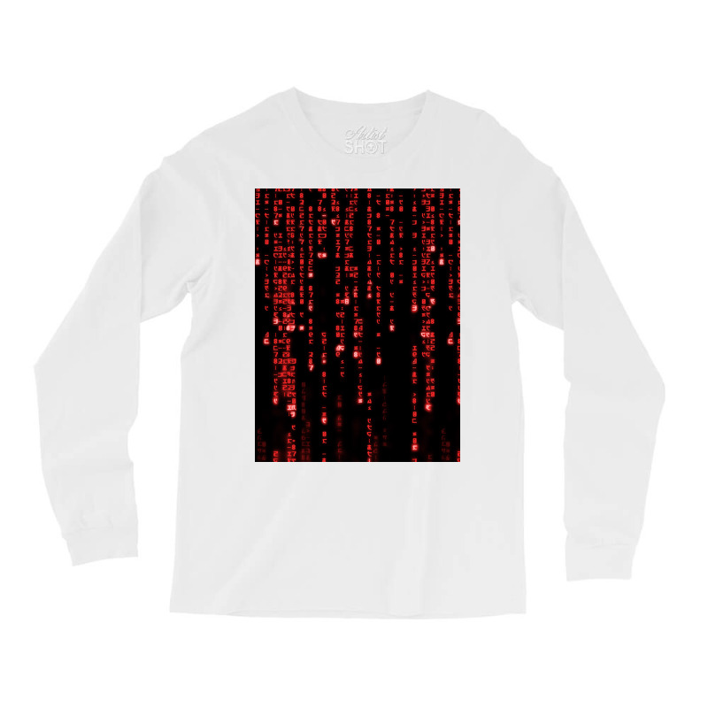 The Red Matrix Code Long Sleeve Shirts by ceceliodalisc | Artistshot