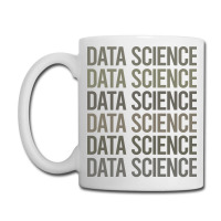 Gray Text Art Data Science Red Coffee Mug | Artistshot