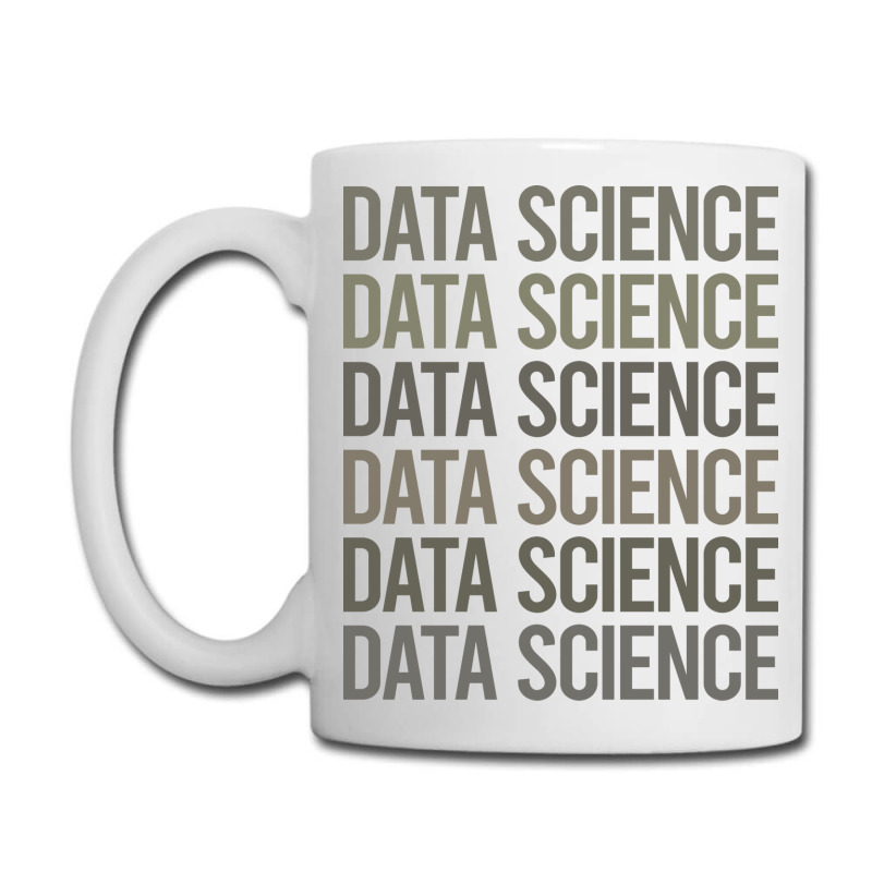 Gray Text Art Data Science Red Coffee Mug | Artistshot