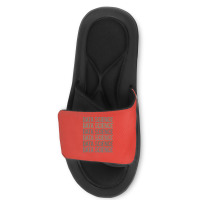 Gray Text Art Data Science Red Slide Sandal | Artistshot