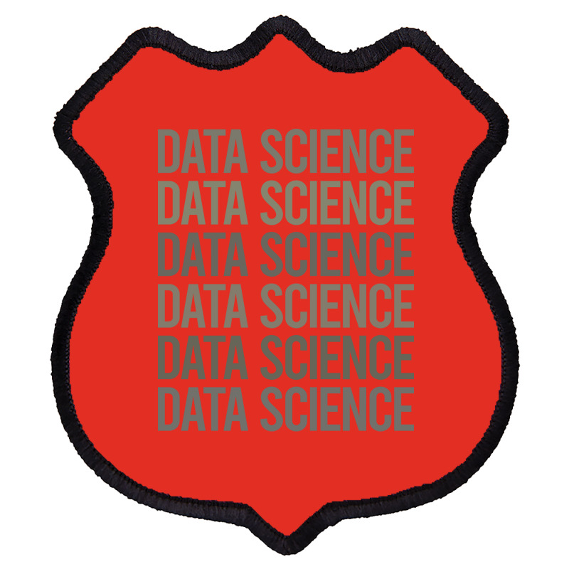 Gray Text Art Data Science Red Shield Patch | Artistshot