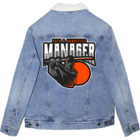 Motivated Data Analytics Manager Cool Unisex Sherpa-lined Denim Jacket | Artistshot