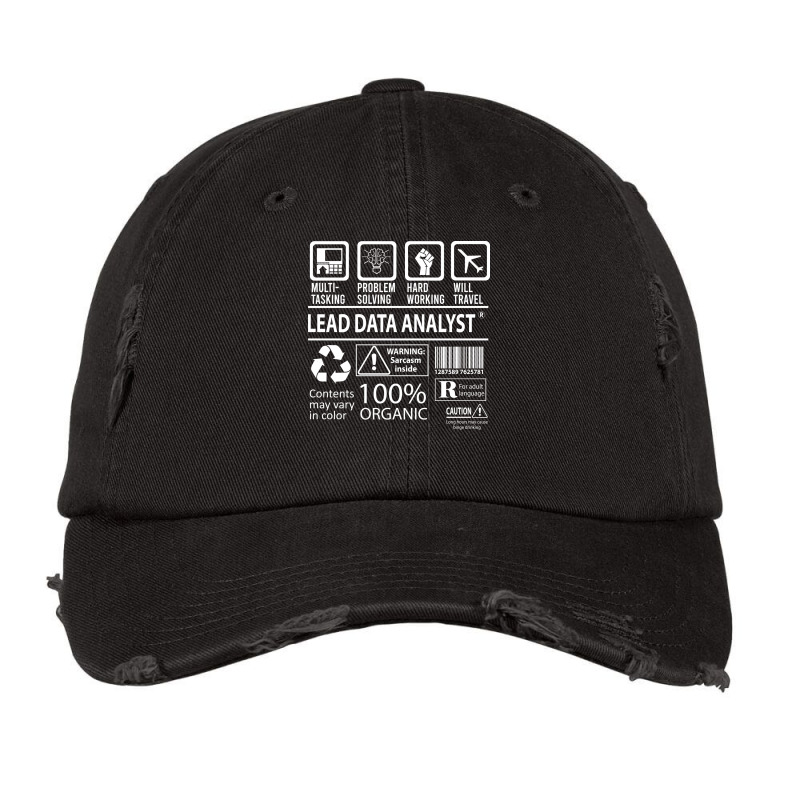 Lead Data Analyst T  Multitasking Certified Job Gi Vintage Cap by hypplapytep | Artistshot