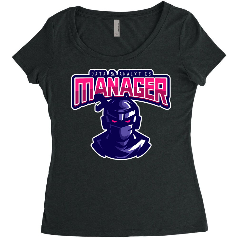 Ninja Data Analytics Manager Boy Women's Triblend Scoop T-shirt by yessufodjeca6 | Artistshot