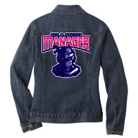 Ninja Data Analytics Manager Boy Ladies Denim Jacket | Artistshot