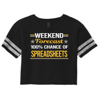 Weekend Forecast 100 Spreadsheet Spreadsheets Gift Scorecard Crop Tee | Artistshot