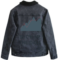 Show Me The Data Cool Unisex Sherpa-lined Denim Jacket | Artistshot