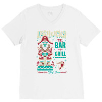 Lechucks Tiki Bar   Monkey Island   Retro Video Ga V-neck Tee | Artistshot