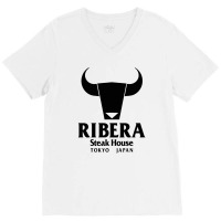 Ribera Steak House Japan V-neck Tee | Artistshot