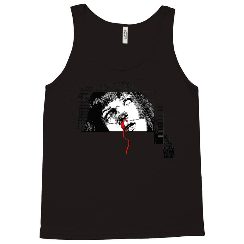 Mia Wallace Glitch Art ∆∆∆ Aesthetic Graphic Tank Top | Artistshot