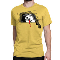 Mia Wallace Glitch Art ∆∆∆ Aesthetic Graphic Classic T-shirt | Artistshot