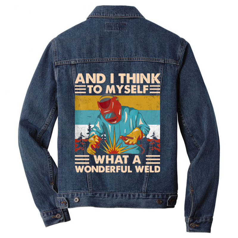 What A Wonderful Weld Men Denim Jacket | Artistshot