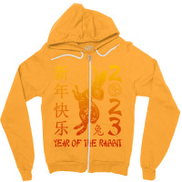 Year Of The Rabbit 2023 Zodiac Chinese New Year 20 Zipper Hoodie | Artistshot