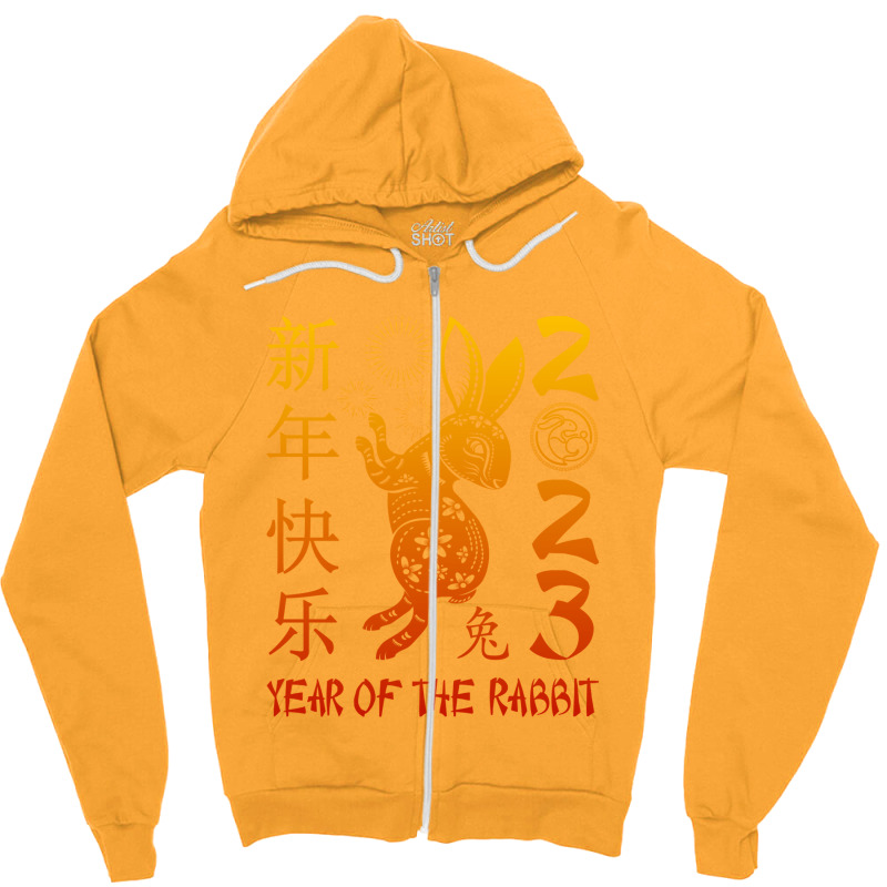 Year Of The Rabbit 2023 Zodiac Chinese New Year 20 Zipper Hoodie by oroscoshuyaoz | Artistshot