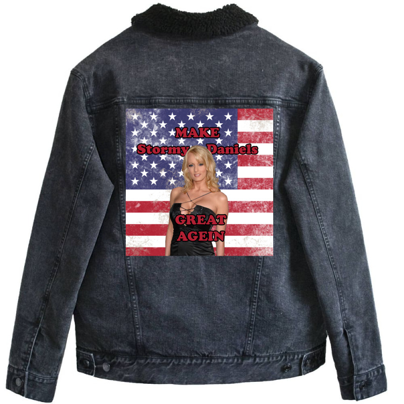 Stormy Daniels Unisex Sherpa-lined Denim Jacket | Artistshot