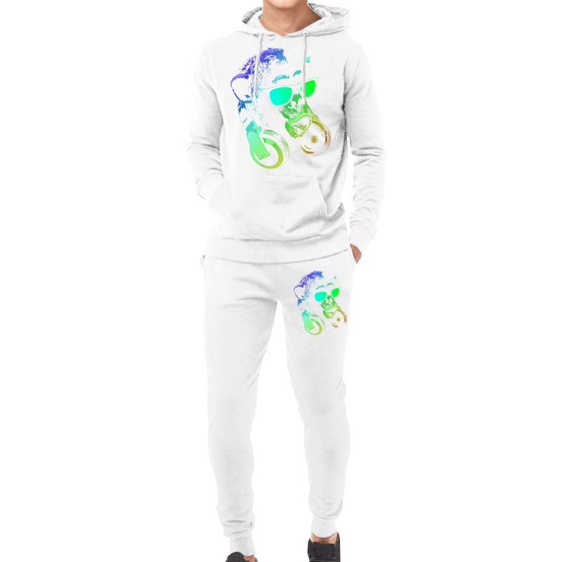 Monkey Dj Music   Funny And Cool Hoodie & Jogger Set | Artistshot